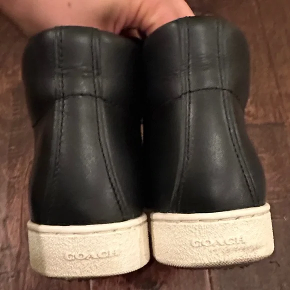 Coach Black leather High-Top Sneakers - Picture 4 of 9